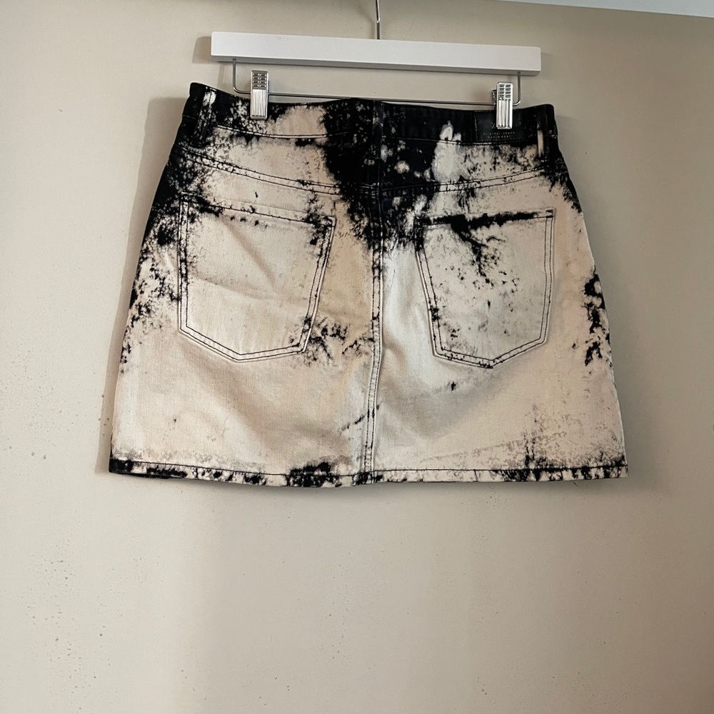 Zara Acid Wash Mini Skirt NWT - Picture 4 of 5